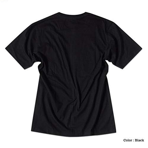 EVERSOUL Marvel Logo T-Shirt, Short Sleeve, Hulk, Venom, Captain America, Iron Man, American Comic Characters, Men's, Black, Size M [Parallel Import]