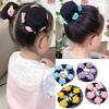 Children's Flower Elastic Hairband Adjustable Hairnet Black Invisible Braid Hair Accessory