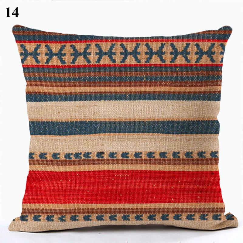 Bohemian Throw Pillows Case Brown Cushions Decorative Linen Comfortable Cover Cushion Geometric Cushion Cover Home Pillowcase