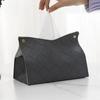 American Living Room Hotel Table Tissue Box Car Tissue Holder Cheap Wholesale PU Leather Woven Plaid Tissue Box Nordic Modern