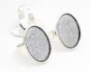 18x25mm 5pcs Antique Bronze and Antique Silver Plated Brass Oval Adjustable Ring Settings Blank/Base,Fit 18x25mm Glass Cabochons
