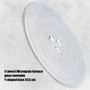 Microwave Glass Turntable Plate Y Shape Base 24.5cm Heat Resistant Replacement Tray Suitable for Optimal Stability