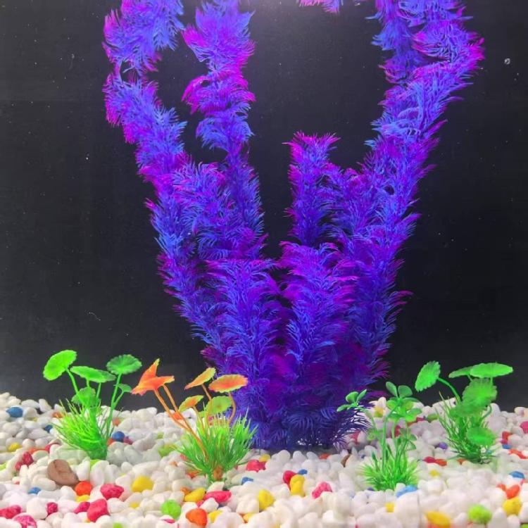 2lots Artificial Silk And Plastic Water Plant Colorful Simulated Underwater for Home Or Office Aquariums