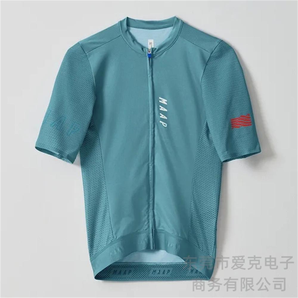 2024 new maap summer cycling suit short-sleeved men s quick-drying breathable bicycle road bike cycling top foreign trade XXS