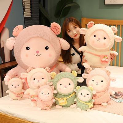 Kawaii рюкзак альпака плюшеві іграшки супер милий райдужний альпакассо подушка ляльки м'які наповнені для дівчаток солодкі подарунки