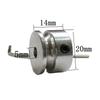 Aluminum alloy single groove pulley 20/30/40mm Small motor pulley drive wheel