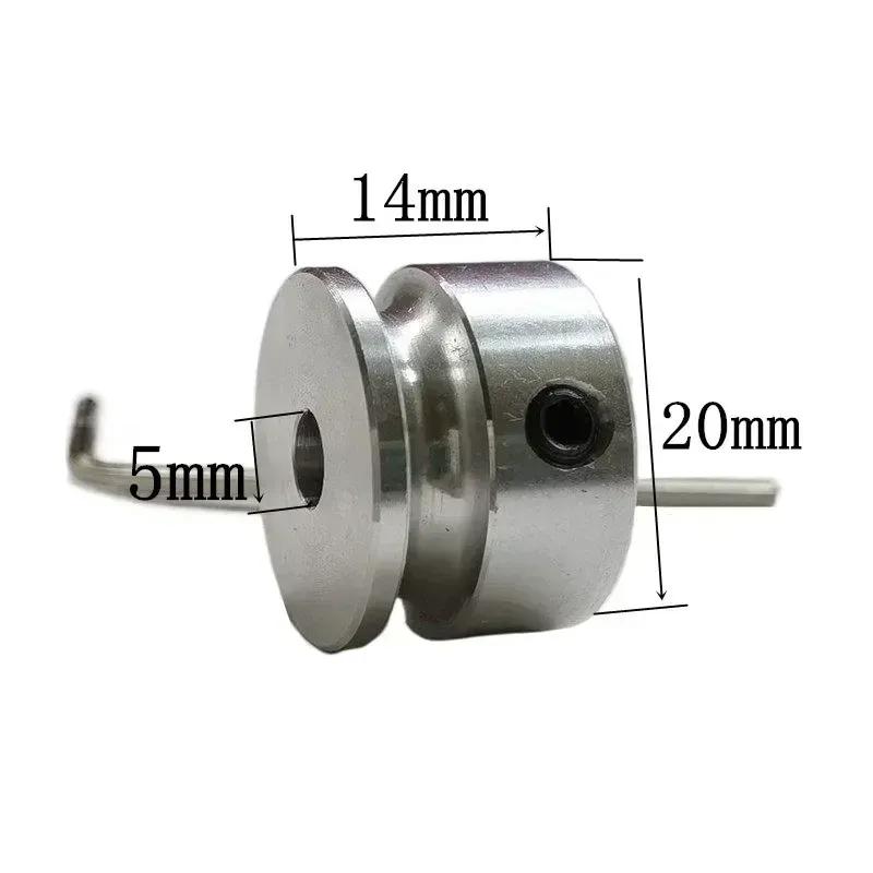 Aluminum alloy single groove pulley 20/30/40mm Small motor pulley drive wheel