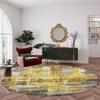 Abstract Artistic Living Room Decor Round Carpet Nordic Style Rugs for Bedroom Bedside Large Area Soft Non-slip Parlor Chair Mat