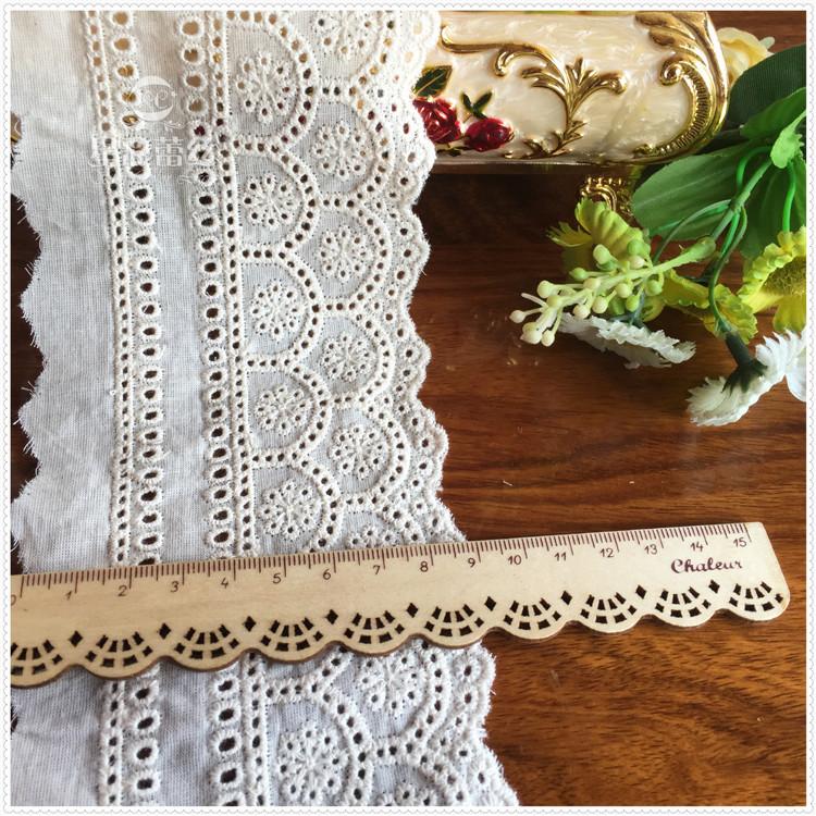 Dantelă de Bumbac Ajurat Brodată Dantelă Brodată Accesorii Dantelă Textile Fă Cortine Țesătură de Bumbac Accesorii Îmbrăcăminte Meșteșuguri Confecționare Panglici