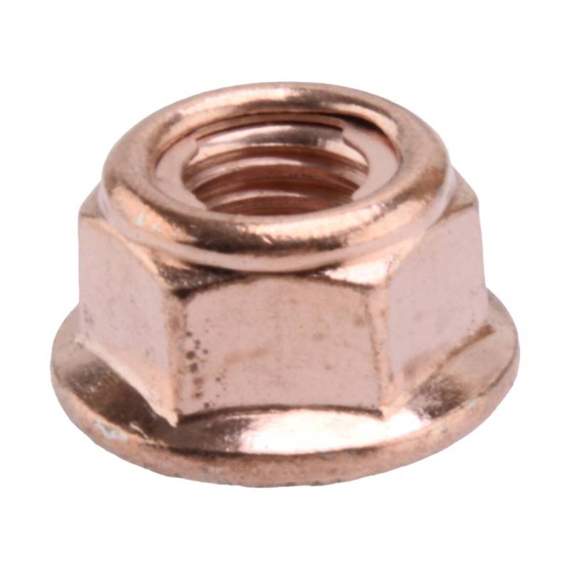 11620643110 1201420072 11621711954 N90085001 25306002589 12Pcs M8x1.25mm Car Universal Copper Plated Exhaust Manifold Lock Nut