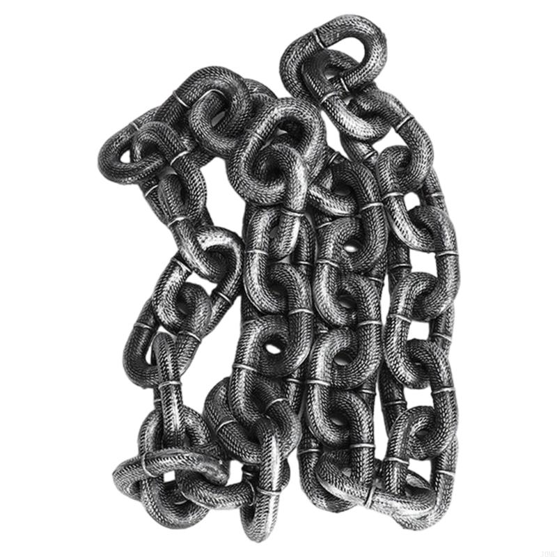 Simulation Iron Chain Pet Leash for Small to Dogs Light in Weight False Iron Chain Dog Leash Short Video Props