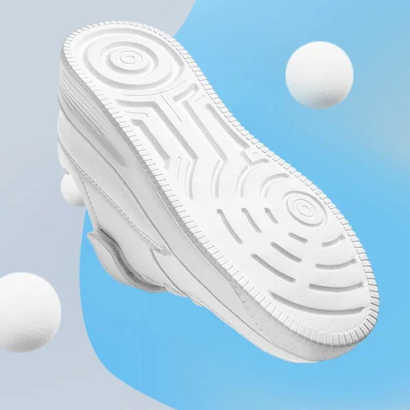 Kids Leather Sneakers Waterproof Casual Sports Shoes Non-slip Children's White Skateboard Shoes Size 26-40