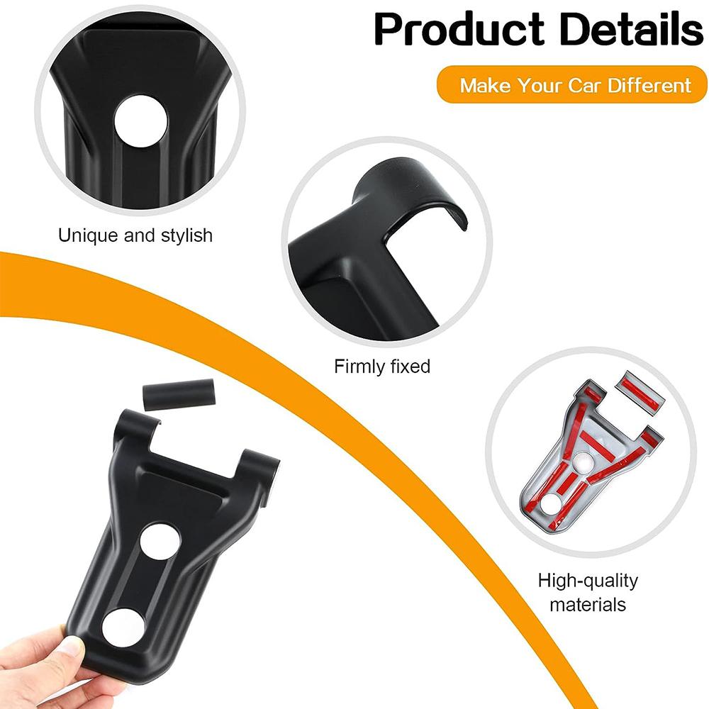 Engine Hood Hinge Cover Exterior Decoration Accessories For Jeep Wrangler JL JLU & Gladiator JT 2018-2024