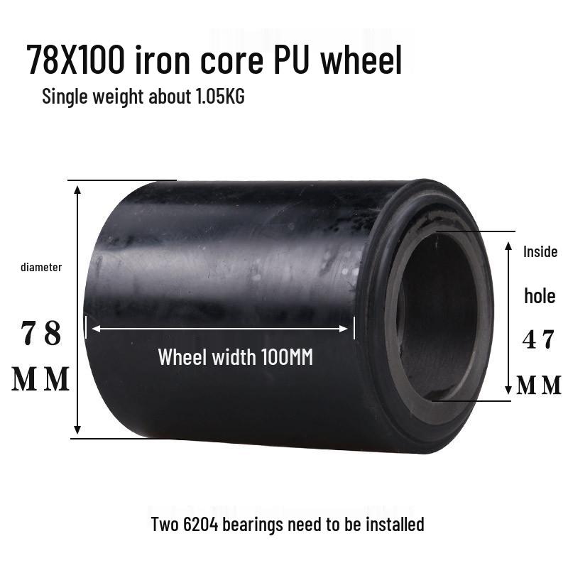 Transpalet Hidraulic Roți Nailon și Miez de Fier Accesorii Stivuitor PU