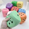Large Soft Dice, Rounded Corner Colored Dots PU Material, Squeeze Stress Relief Entertainment Game Board Game Teaching Tool Toy, Big Dice