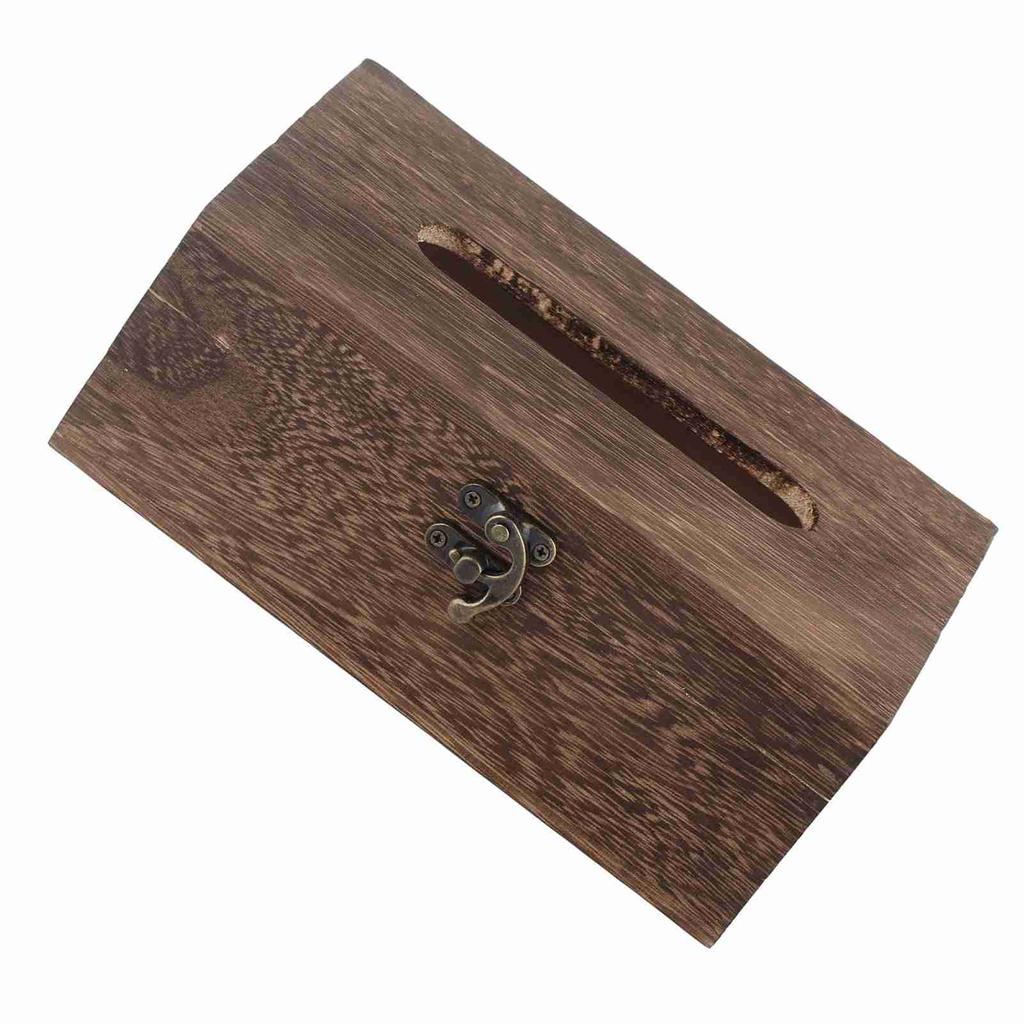 1Pc Wooden Retro Tissue Box Paper Napkin Holder Case Home Car Decor #1 22*12*10cm
