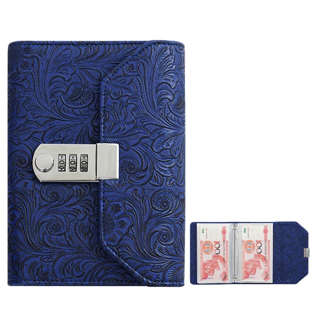 

З Книга для збору грошей із замком на пароль ПУ Книга викликів для заощаджень Коханці синій