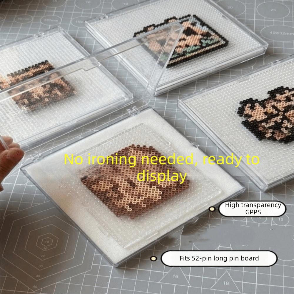 Anti-Spill Perler Bead Storage Box Transparent Semi-finished Storage Box Project Storage