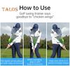 Golf Swing Trainer Hand Position Arm Posture Corrector Golf Swing Practice Connecting Ball Training Aid for Beginners