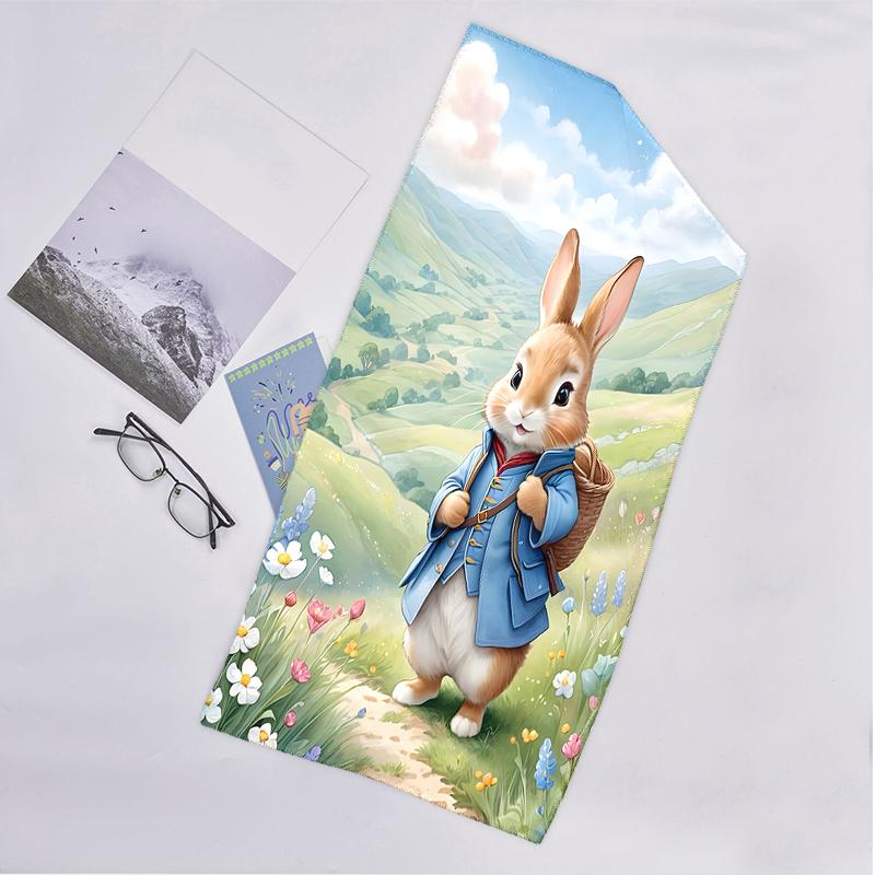 Peter Rabbit Fashion Beach Towel: Ideal for Summer Adventures Soft, Absorbent and Quick Drying Suitable for Swimming and Bathing