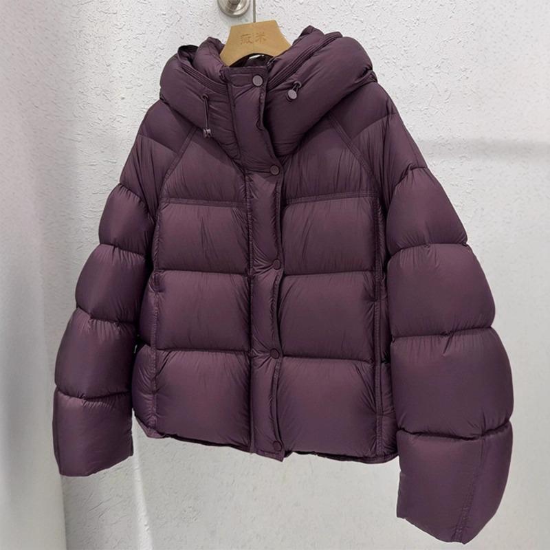 Puff cotton clothes women's winter new short hooded loose bread clothes thickened warm jacket