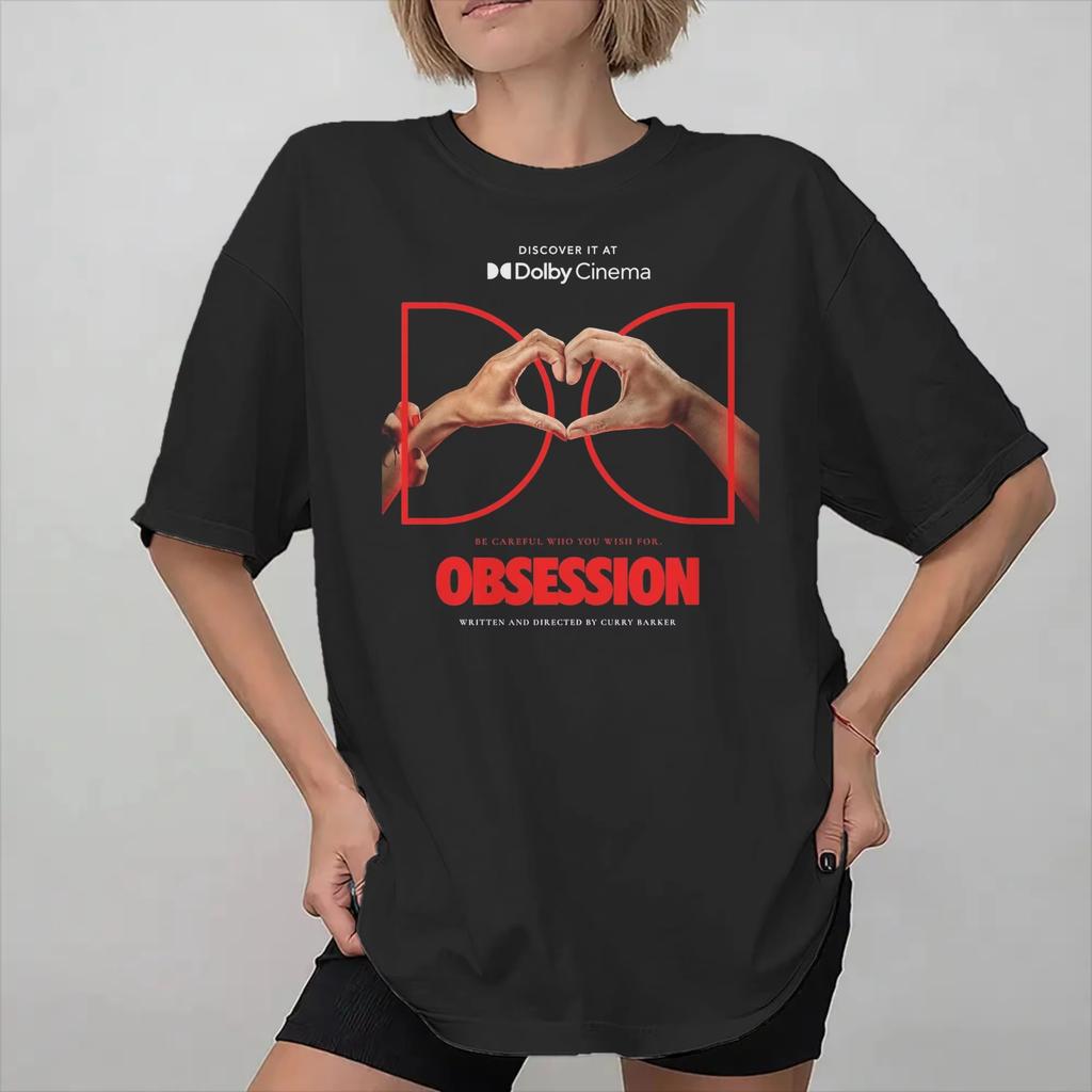 Obsession Broken Glass Eyes Collage Aesthetic 2026 Horror Movie Graphic Tee Cotton Unisexs Unisexs Tshirt Summer Streetwear