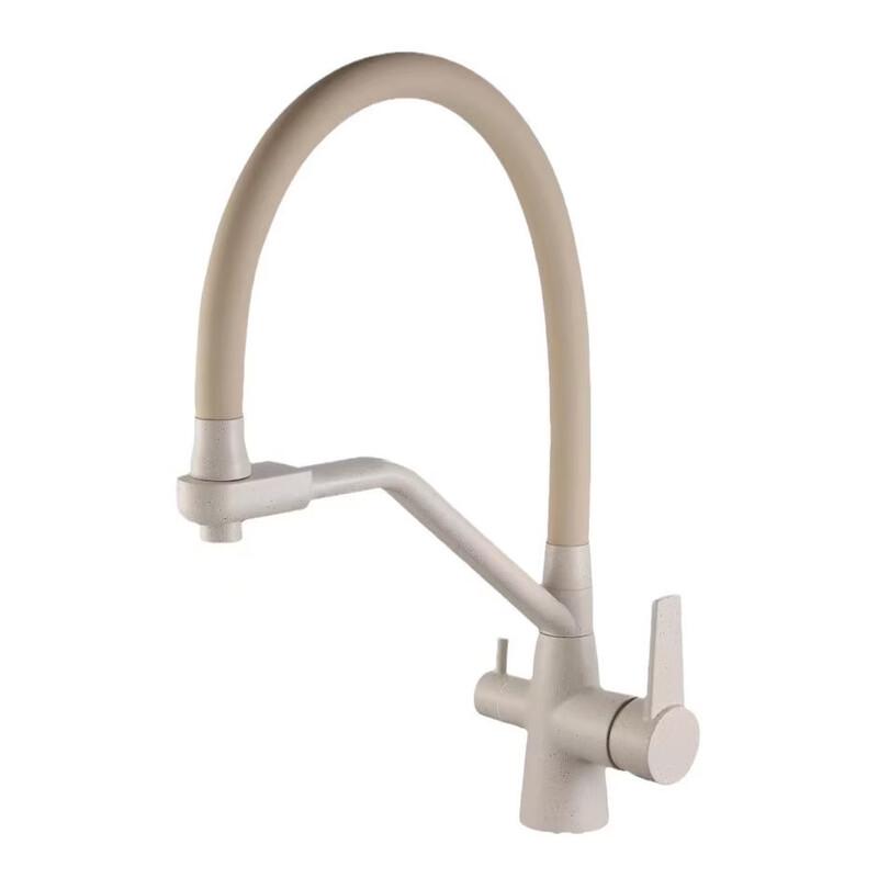 TLXT Kitchen Wall-mounted Hot/Cold Swivel Faucet