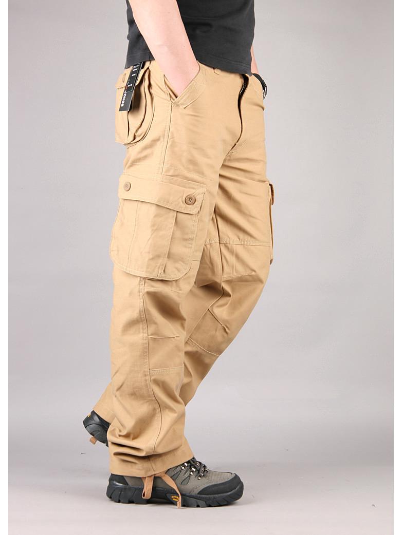 

Men s Multi-Pocket Casual Workwear Trousers - Loose Fit, New Labor Protection Pants 29