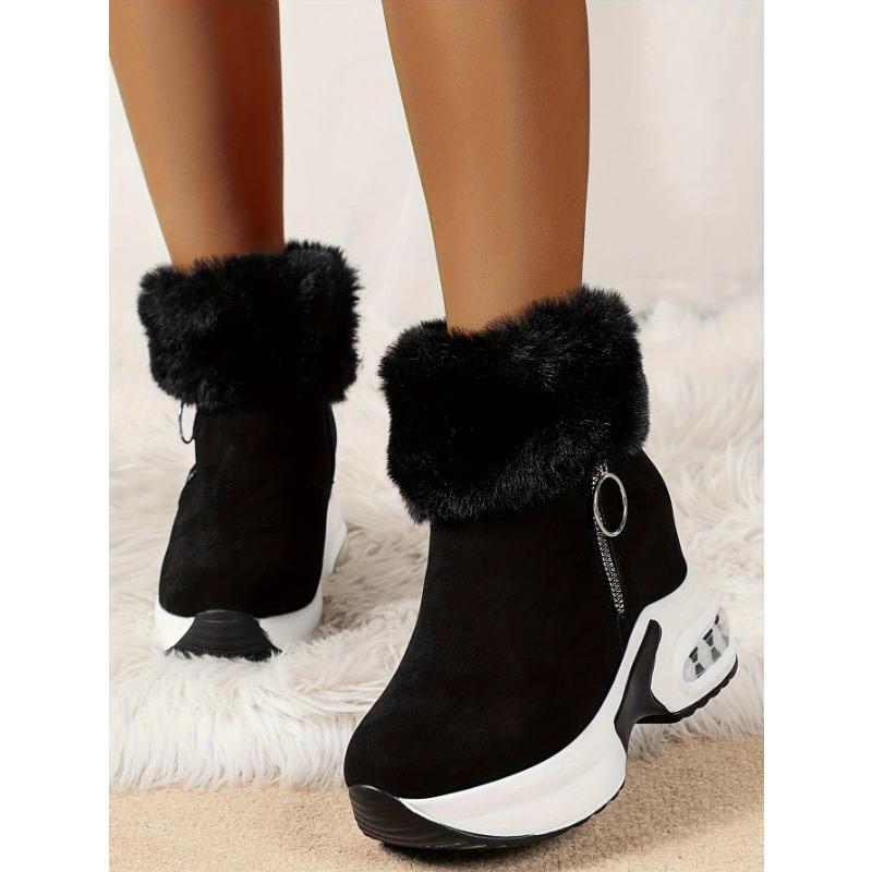 Snow Boots Women 2025 Winter New Flip Flop Short Tube Padded Warm Boots