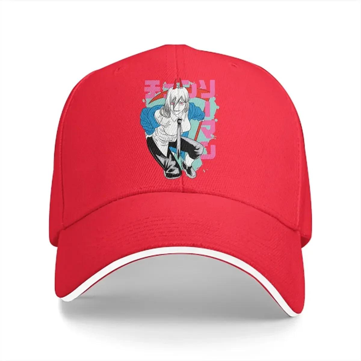 

Summer Cap Sun Visor Power Essential Hip Hop Chainsaw Makima Unisex Cartoon Peaked Hats One Size