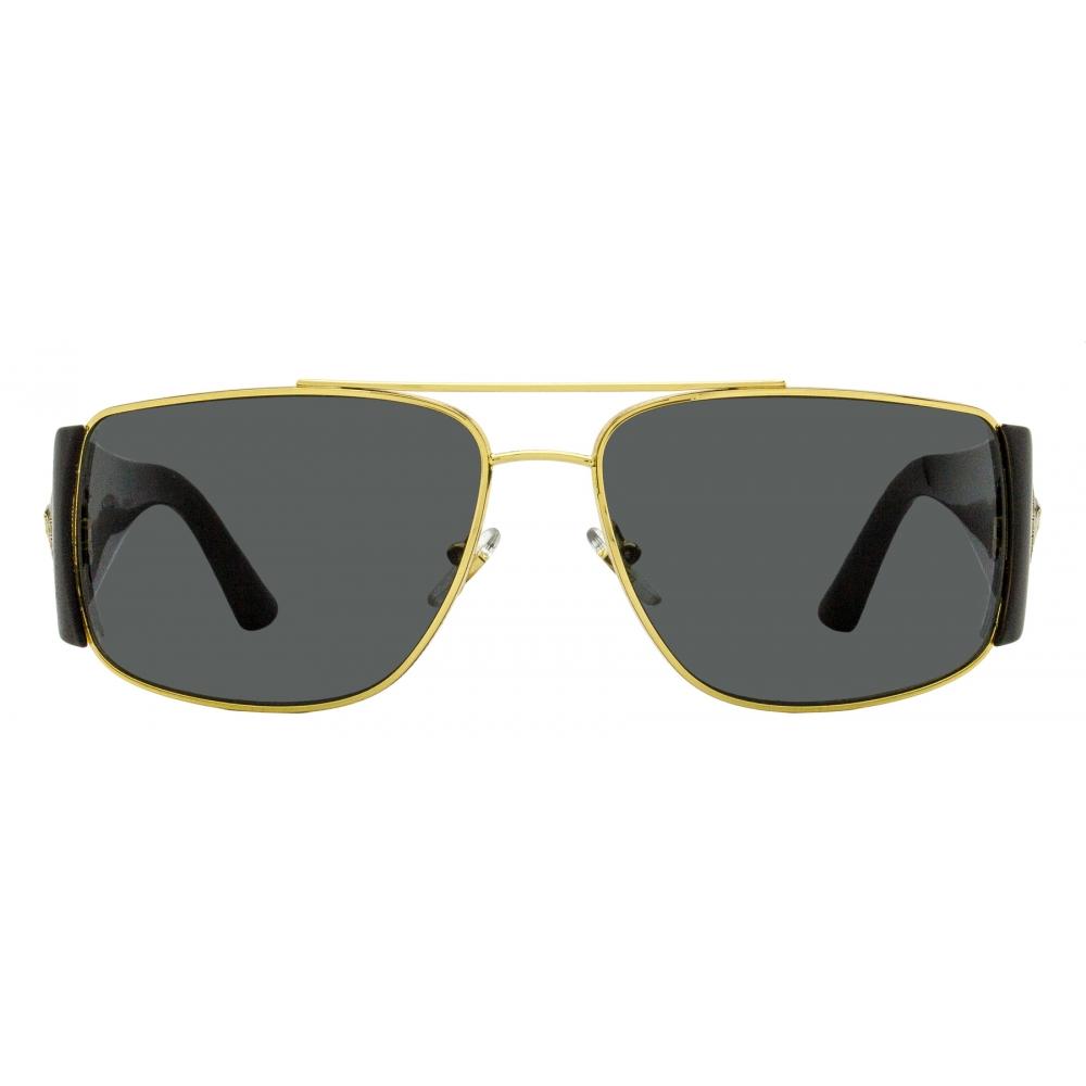 VerSace Men S Navigator Wrap SunglaSSeS Ve2163 100287 Black Gold 63mm 100287