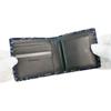 Inden Bifold Bill Compartment Box Type Coin Navy Blue X White Dragonfly Pattern [Indenya] Wallet, S, Purse, Deerskin, Lacquer, 2008-14-008