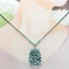[Stone Street] Excellent color, genuine jadeite, ascending dragon carving pendant, cotton cord necklace, dragon soaring through the four seas,