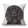 Hand Painting Animals Cushion Covers Bulldog Bull Terrier Labradoodle Dog Cat Print Decorative Pillow Case