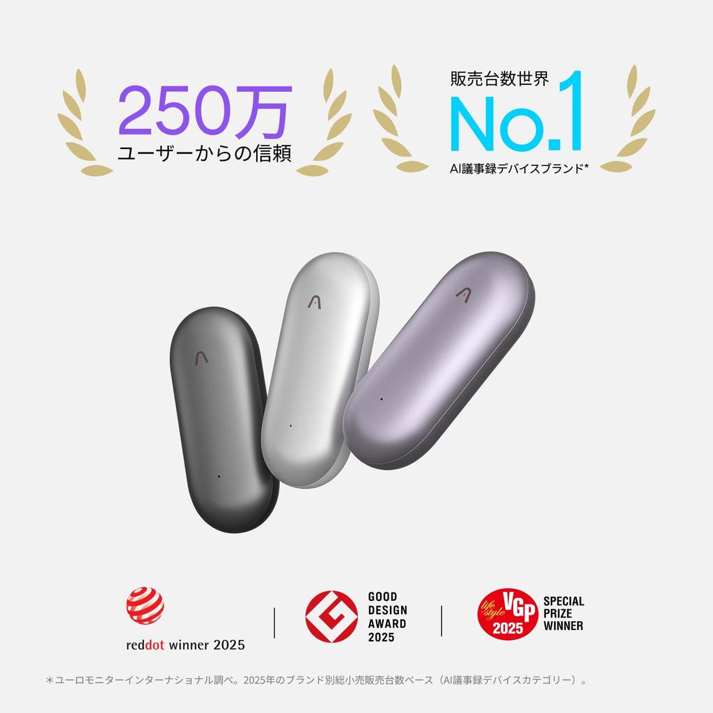 Plaud NotePin AI Voice Meeting Compact Capsule Magnetic 20 Hours Recording Gray Recorder, Transcription, Minutes, Type, 16.6g Lightweight, Attachment,