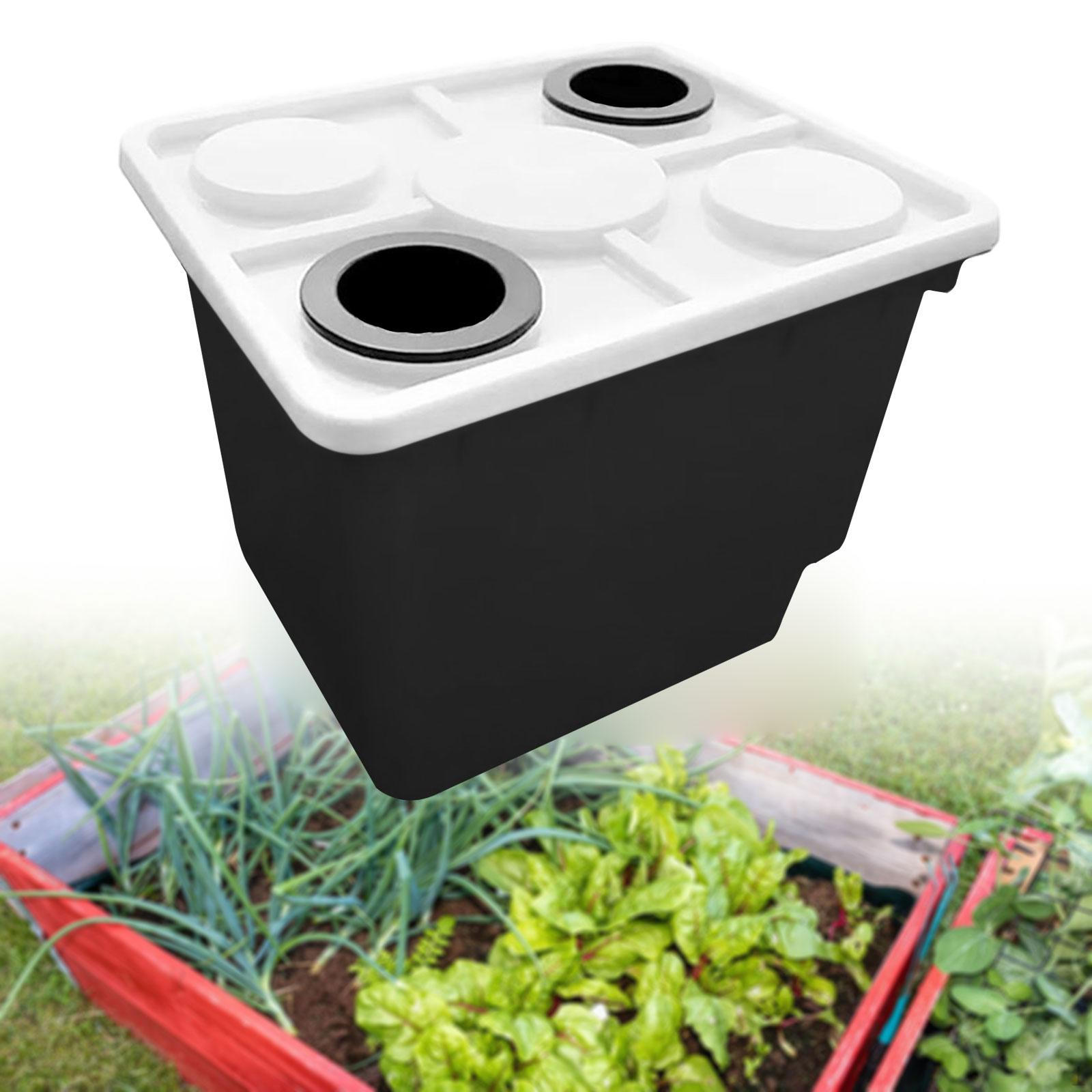

Bucket Growth Planter Wear Resistant Container Plant Pot Deep Water Culture for Tomato Indoor чёрный