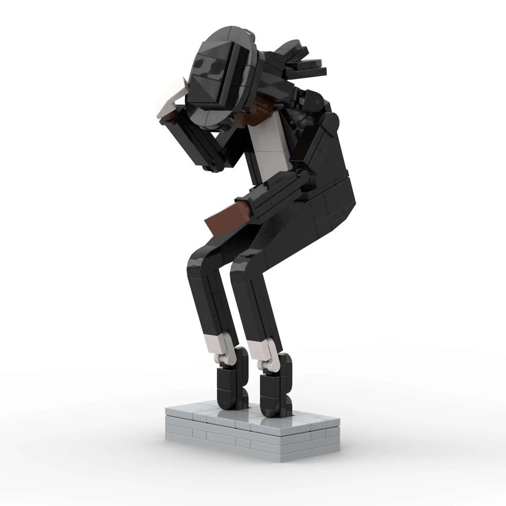 Детская головоломка игрушка Майкл Джексон MOC совместимая с конструктором LEGO трансграничная CN