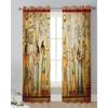 Egyptian Design Culture Retro Design Transparent Drapes Living Room Window Panel Soft Tulle Curtains For Bed Chamber Cooking Area Household