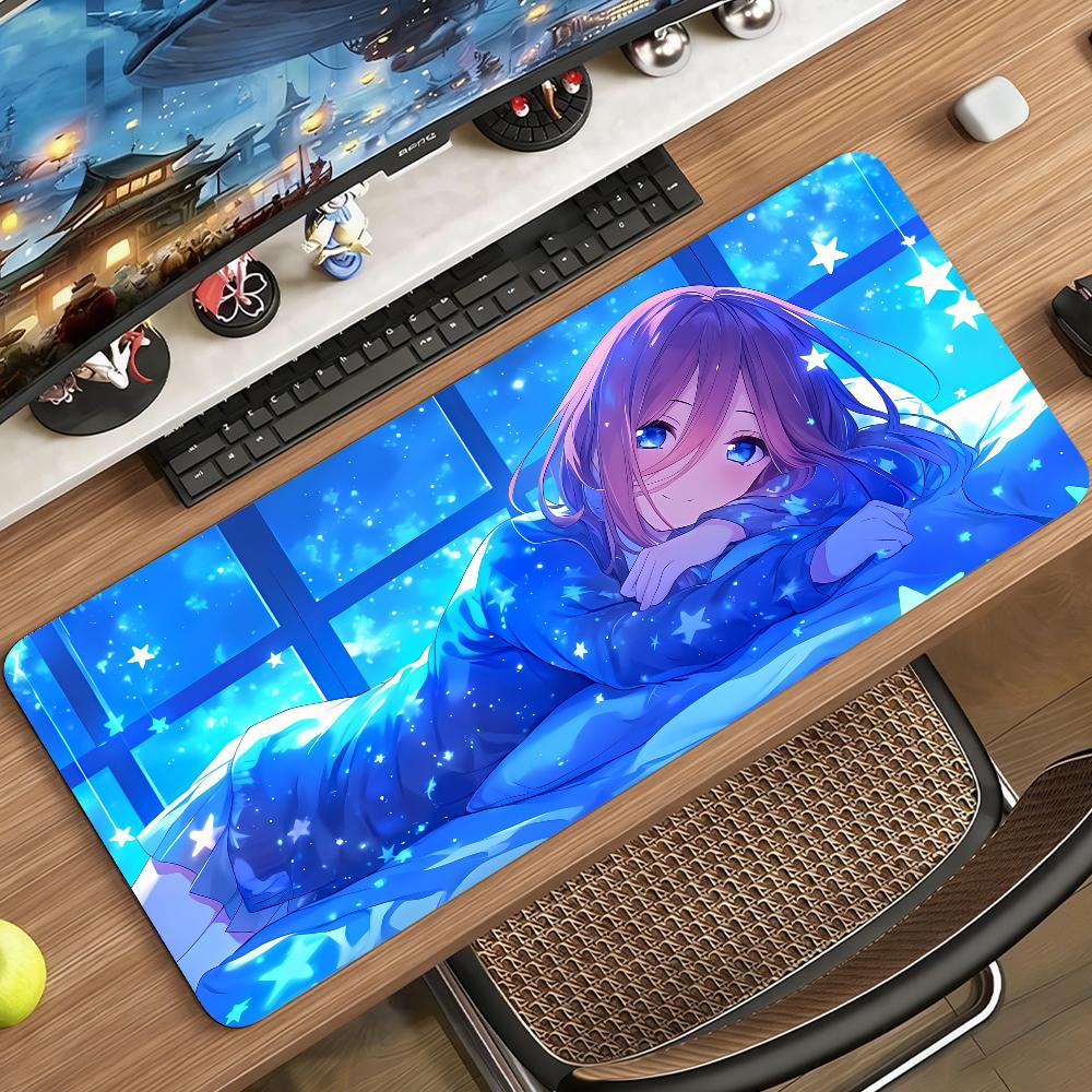 Anime Miku Nakano Mauspads Computer Laptop Gummi Rutschfeste Mauspads Mauspads Gamer Dekoration Schreibtischunterlage