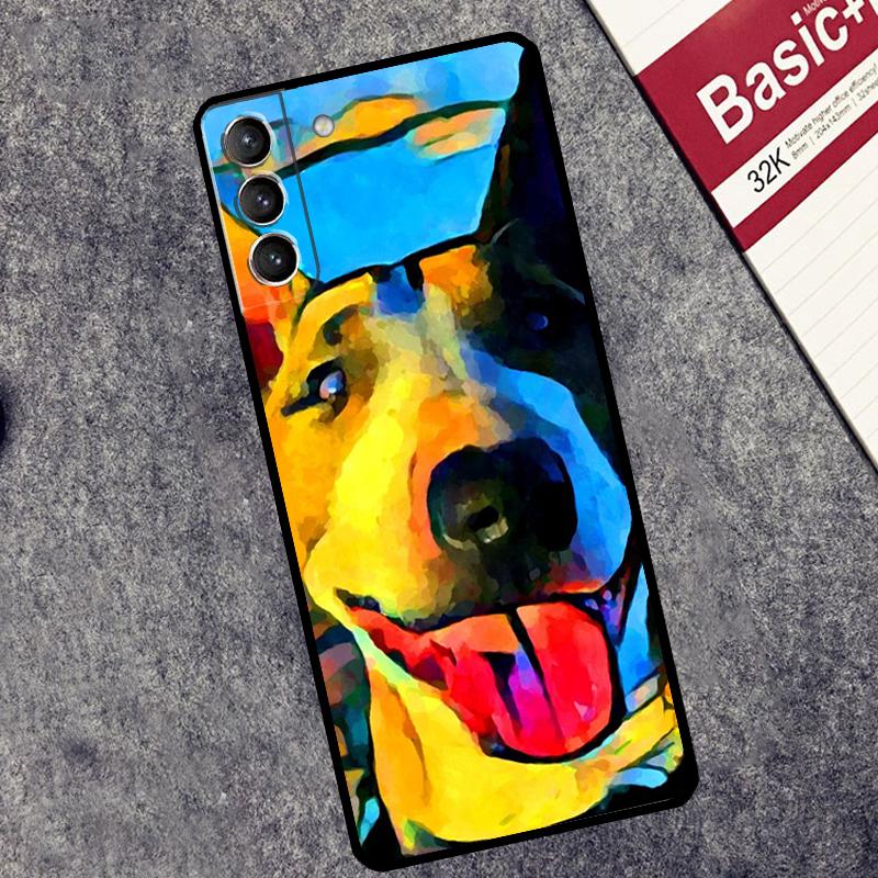 Bull Terrier Dog Puppies Case For Samsung Galaxy S24 S22 S23 Ultra Note 20 S9 S10 Note 10 Plus S20 FE S21 FE Cover