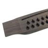 15-Piece Set: 12-String Acoustic Rosewood Bridge, 12-Hole Martin-Style Bridge, Saddle, String Pegs, and Upper and Lower Nut Set