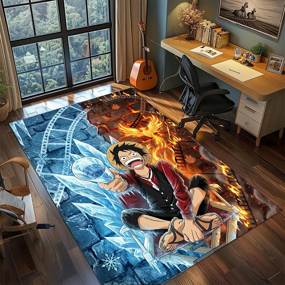 One Piece!Rug Carpet Large Area Rug Non Slip Washable Floor Mat Gamer Room Bedroom Home Decor