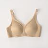 High-end satin deep V seamless underwear women's soft support side pull up support comfortable nude women's underwear