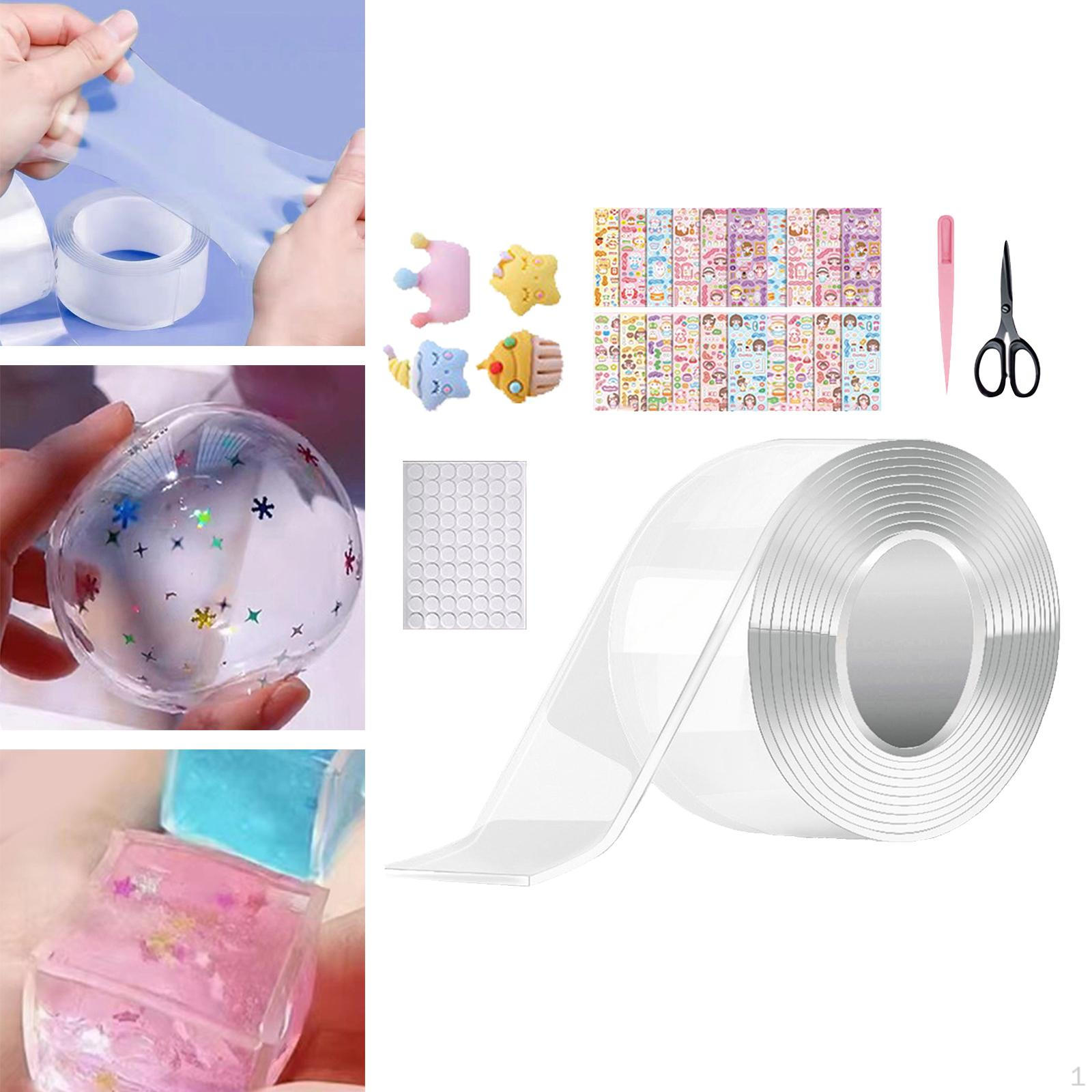 

Двусторонняя лента для выдувания пузырей, поделки своими руками, многоцелевой креативный липкий стиль A Style B