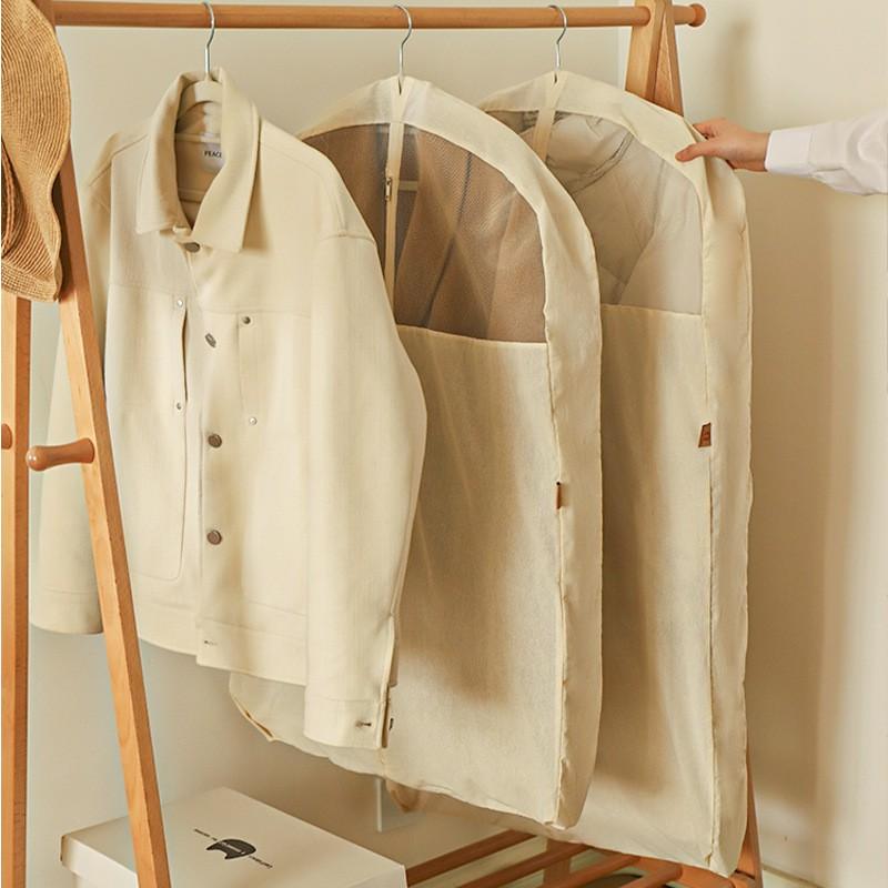 Cotton Dust Cover Coats Jackets Large Size Hanging Garment Storage Bag Pure Anti-Dust Moisture Protection