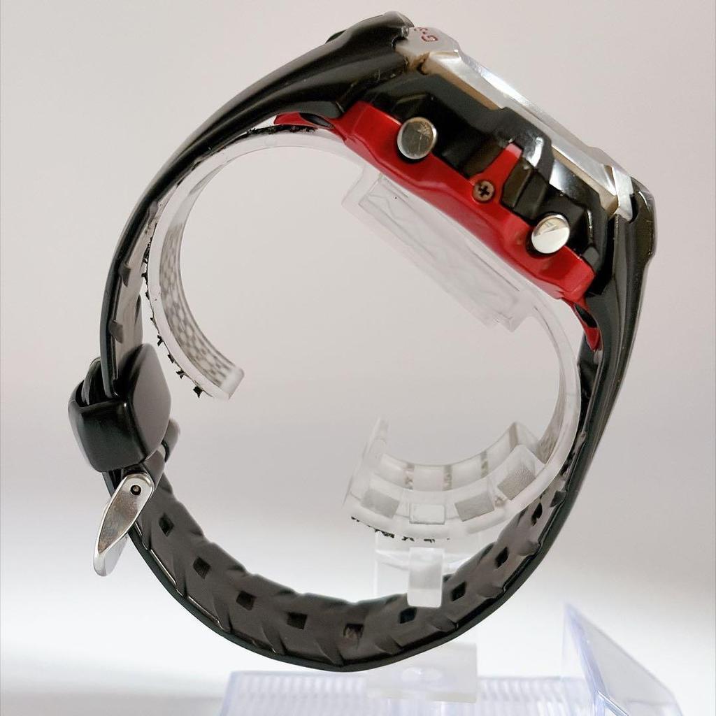 Used Rare New Battery Casio G-SHOCK Red x Black Men's Watch Y2K