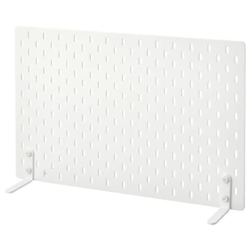 IKEA SKADIS: Freestanding Perforated Board, 56x37 Cm, White (705.415.75/70541575)