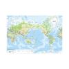 World Map-Geographical Map with Cities,Indoor/Outdoor,Backdrop,Wall Art Poster ,Learning Teaching Supplies,Travel Supplies