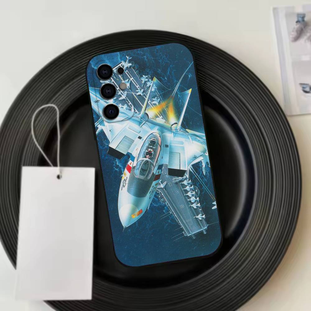 Cool Aircraft Robotech Macross Phone Case For Samsung S25,S24,S21,S22,S23,S30,Ultra,S20,Plus,Fe,Lite,Note,10,Black Cover