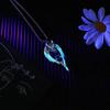 Wolf Pendant Necklace Luminous Animal Sweater Chain Long Necklace Glow In the Dark Jewelry Gift for Women Men Teens